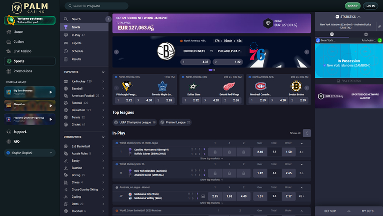 Palm Casino — Sportsbook