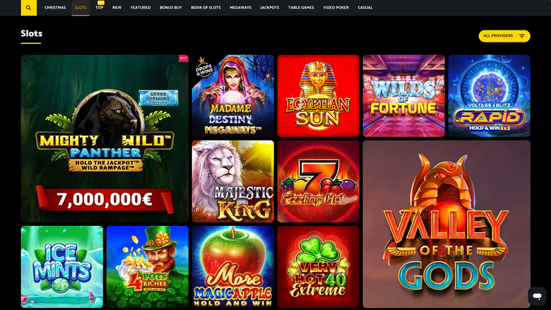 Palmslots Casino — Games lobby