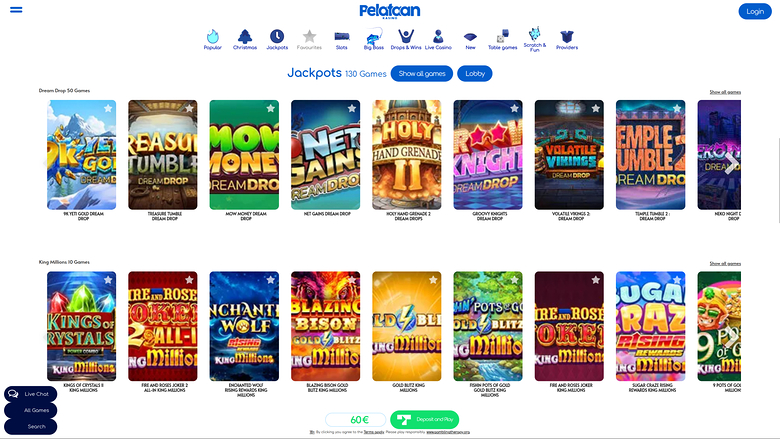 Pelataan Kasino — Jackpot games
