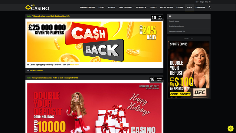 Ph Casino — Promotions page