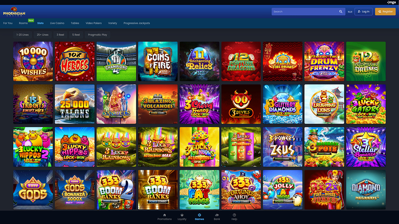 Phoenician Casino — Games lobby