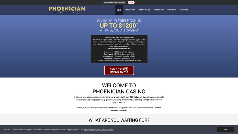 Phoenician Casino — Homepage