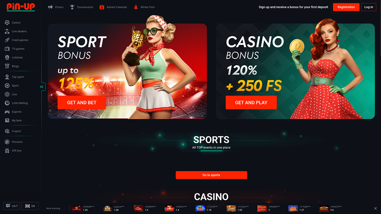 Pin Up Casino — Homepage