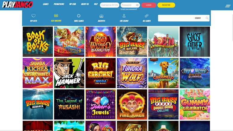Play Jango Casino — Games lobby