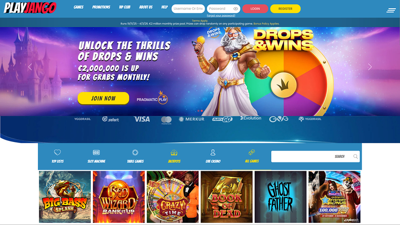 Play Jango Casino — Homepage