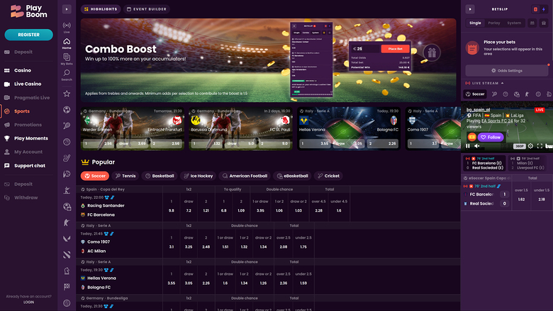 Playboom Casino — Sportsbook