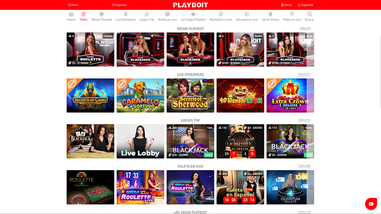 PlayDoIt — Live dealer lobby