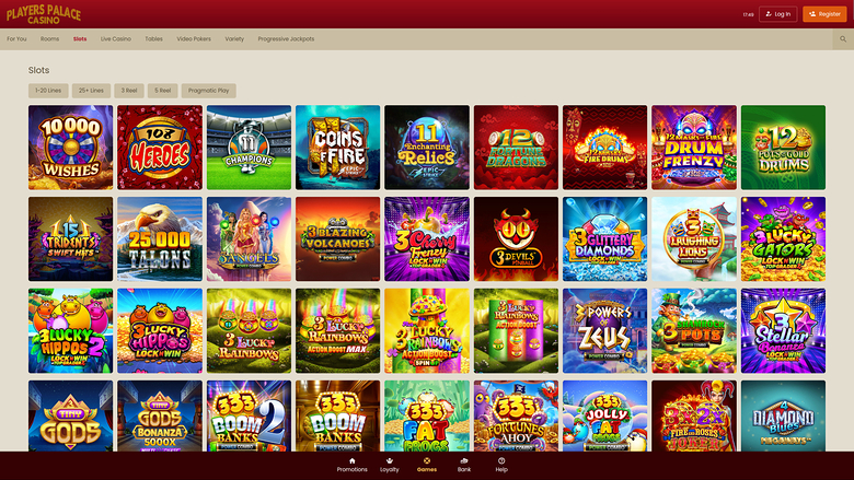 Players Palace Casino — Games lobby