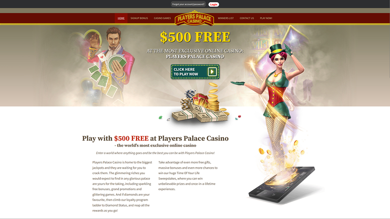Players Palace Casino — Homepage