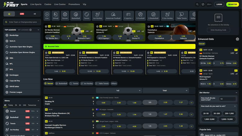PlayFast Casino — Sportsbook