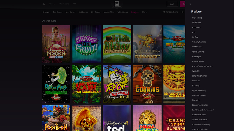 Playgrand Casino — Games by studio