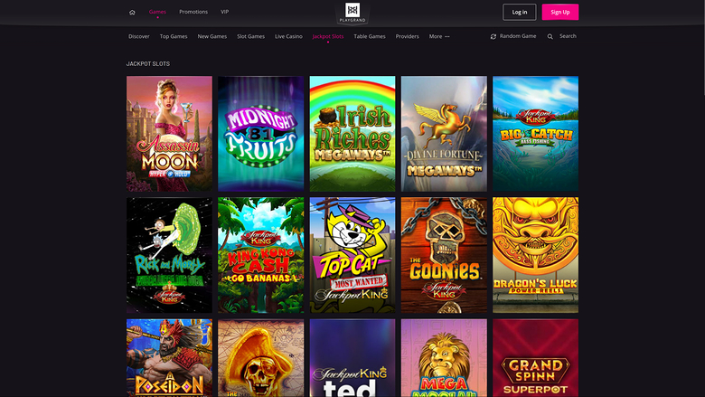 Playgrand Casino — Jackpot games