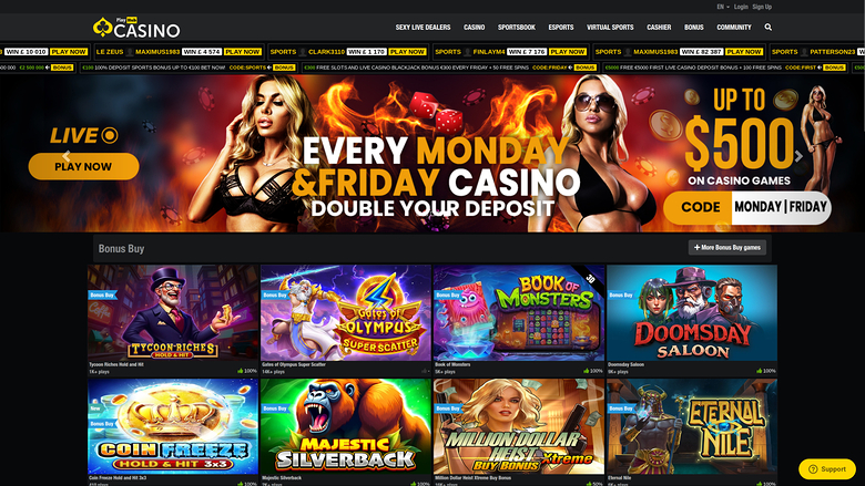Playhub Casino — Homepage
