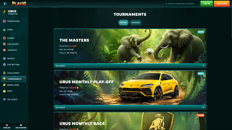 Playio Casino — Tournaments
