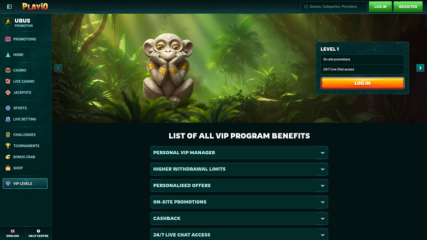 Playio Casino — VIP section