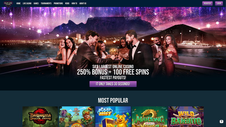 PlayLive Casino — Homepage