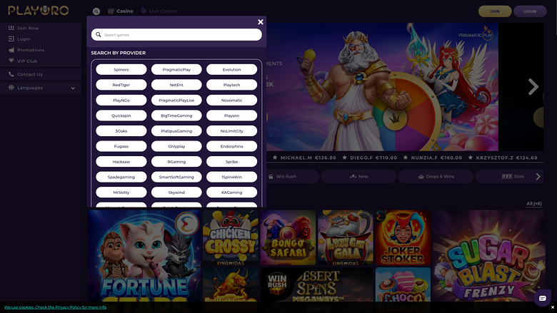 PlayOro — Games by studio