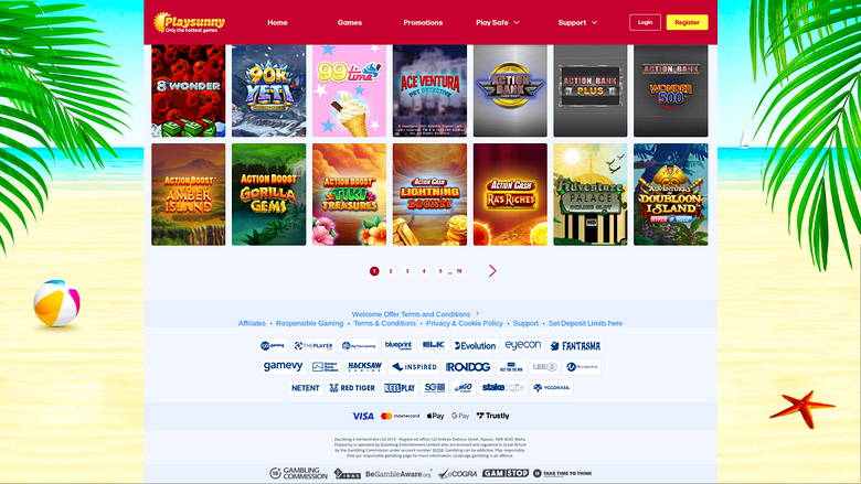 PlaySunny Casino — Games by studio
