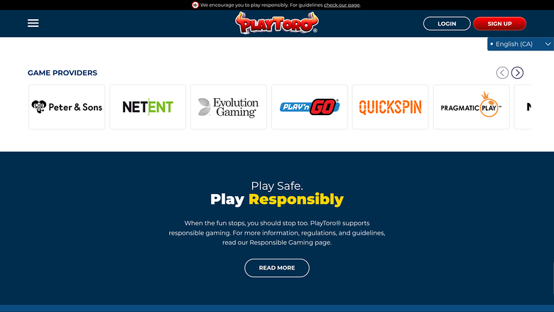 PlayToro Casino — Games by studio