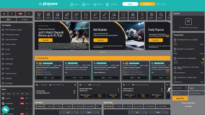PlayZee Casino — Sportsbook