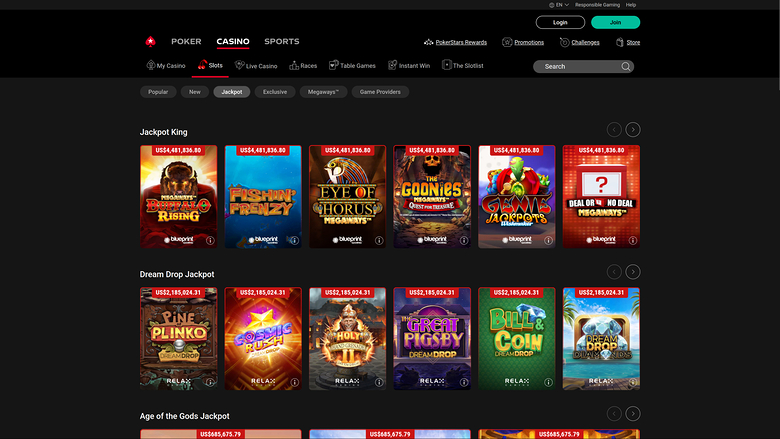 PokerStars — Jackpot games