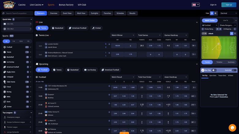 Pokies2Go Casino — Sportsbook