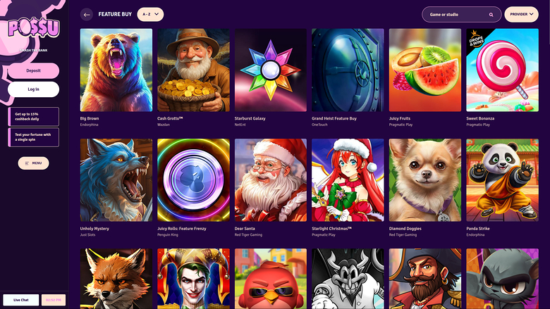 Possu Casino — Feature buy