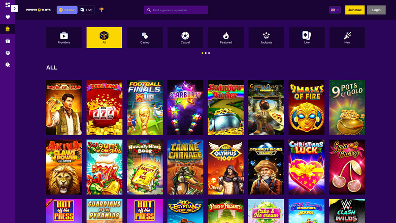 Power Slots Casino — Games lobby