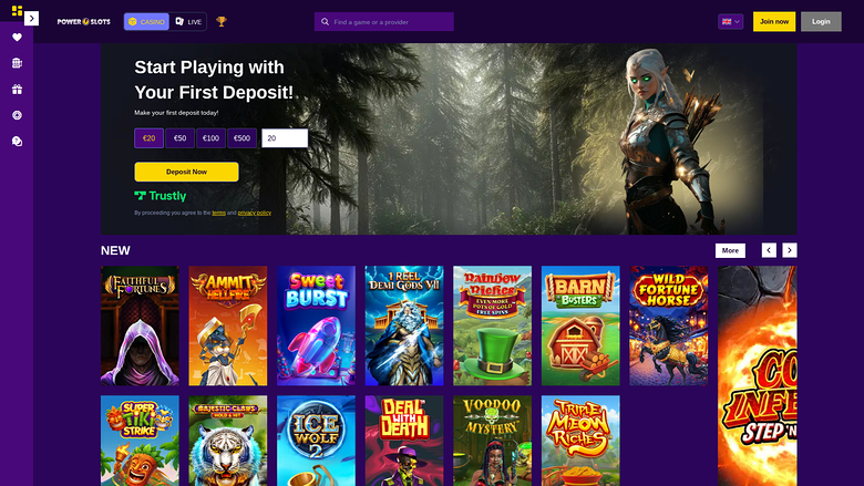 Power Slots Casino — Homepage