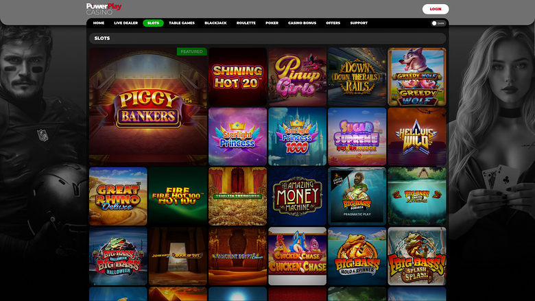 PowerPlay Casino — Games lobby