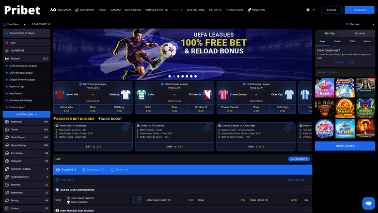 Pribet Casino — Sportsbook
