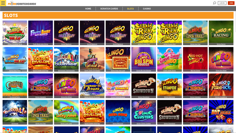 PrimeScratchCards — Games lobby