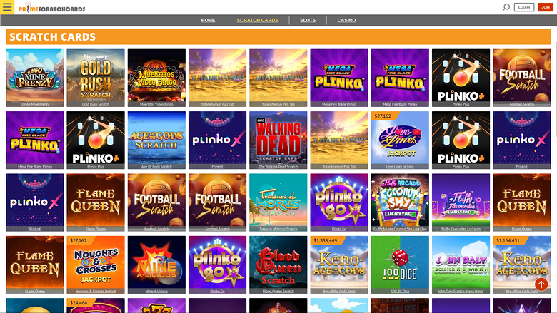 PrimeScratchCards — Scratch cards