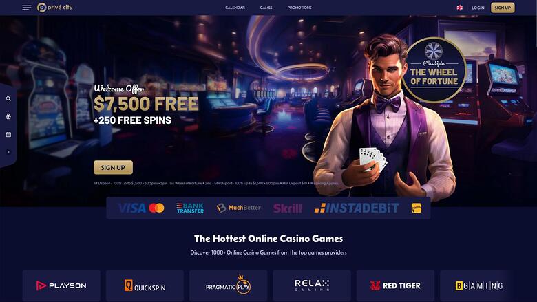 Prive City Casino — Homepage