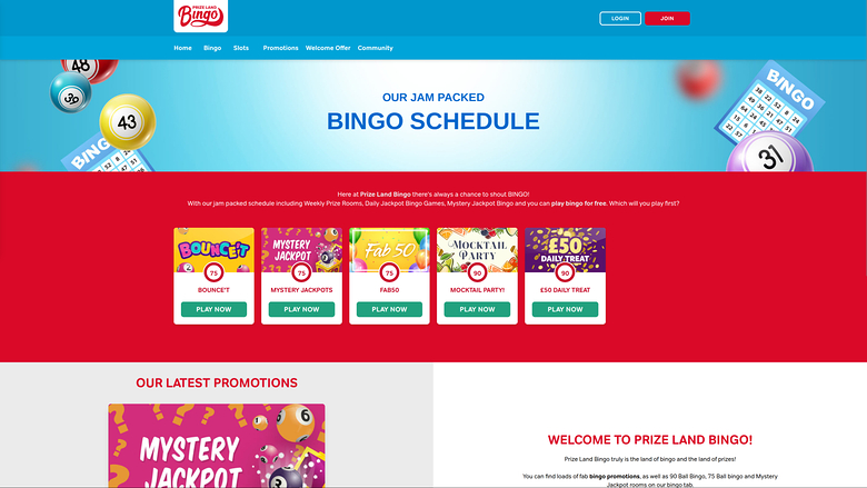 Prize Land Bingo Casino — Bingo