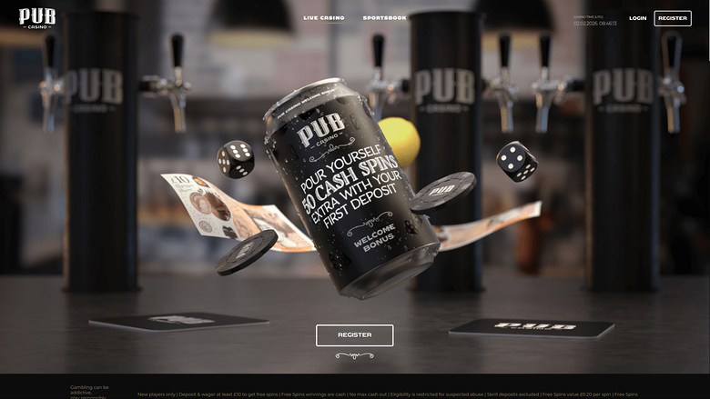 Pub Casino — Homepage
