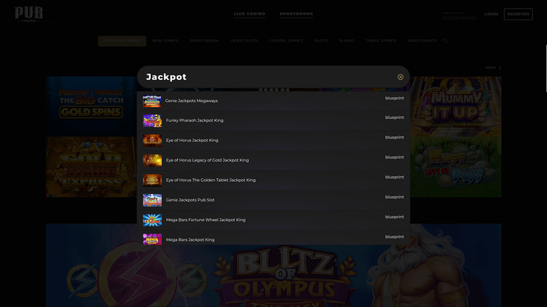 Pub Casino — Jackpot games
