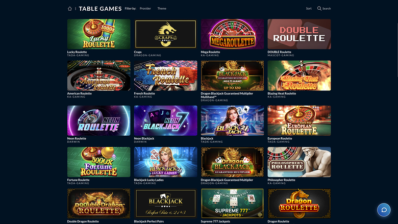 Punt Casino — Games lobby