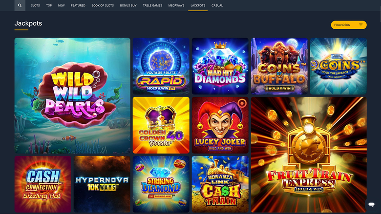 PureBets Casino — Jackpot games