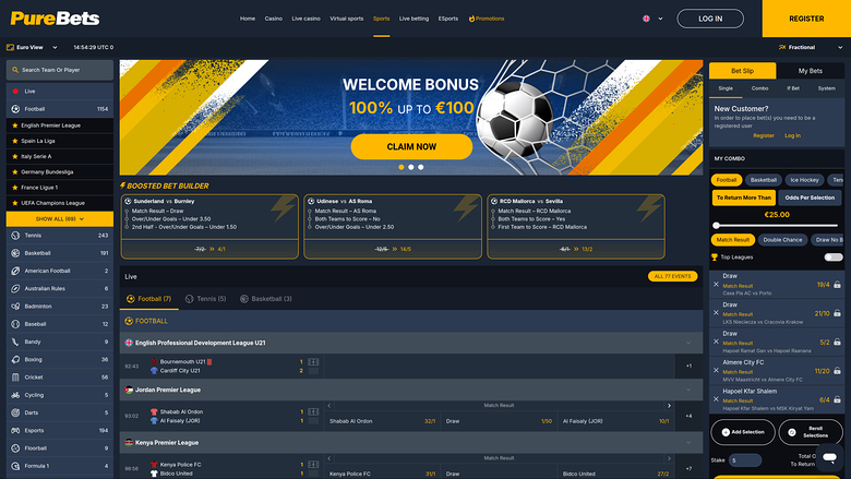 PureBets Casino — Sportsbook