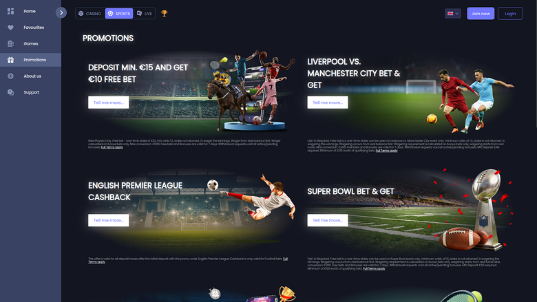 Q88bets — Promotions page