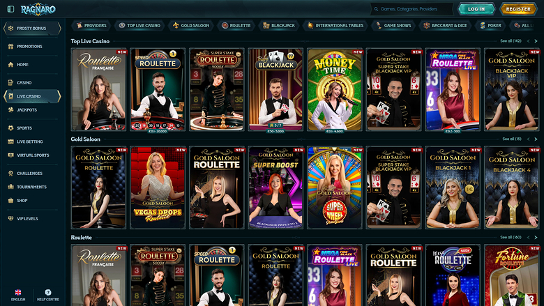 Ragnaro Casino — Live