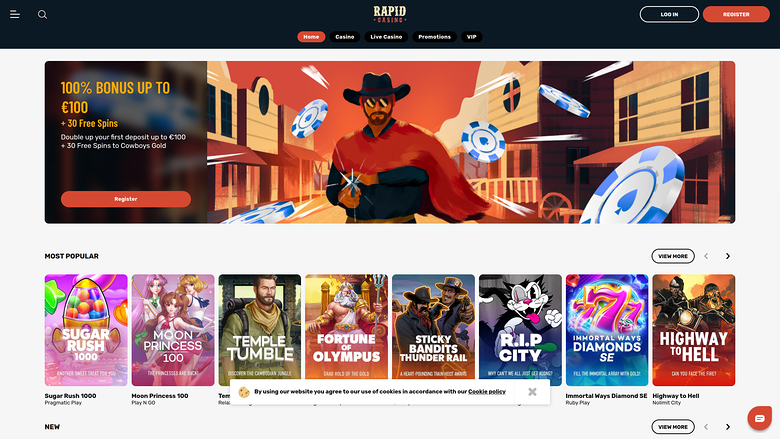 Rapid Casino — Homepage