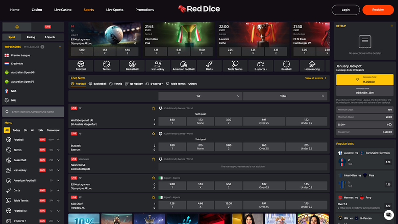 Red Dice Casino — Sportsbook