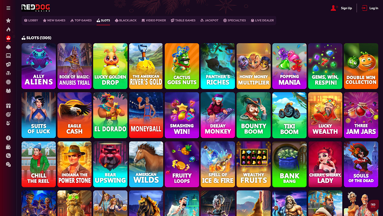 Red Dog Casino — Games lobby