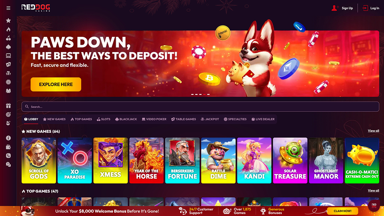 Red Dog Casino — Homepage