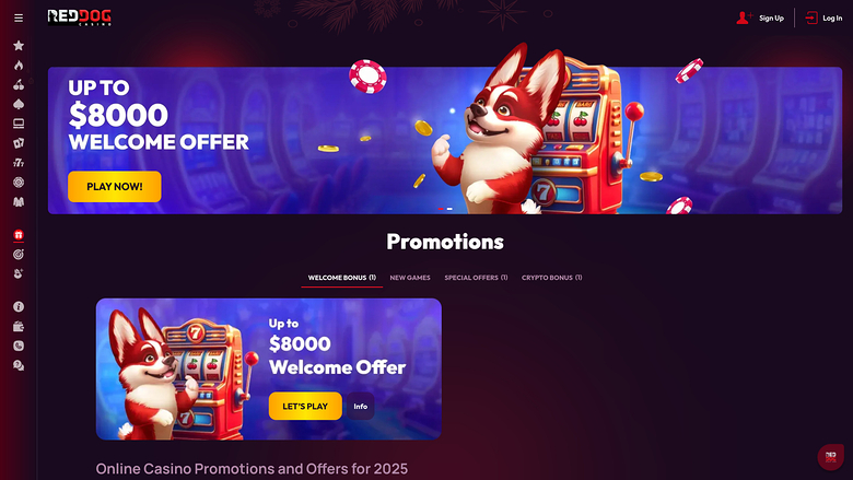 Red Dog Casino — Promotions page