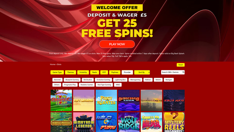 Red Spins Casino — Games by studio
