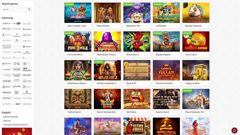 Red Star Casino — Games by studio