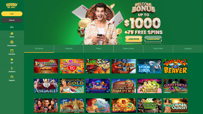Reels of Joy Casino — Games lobby